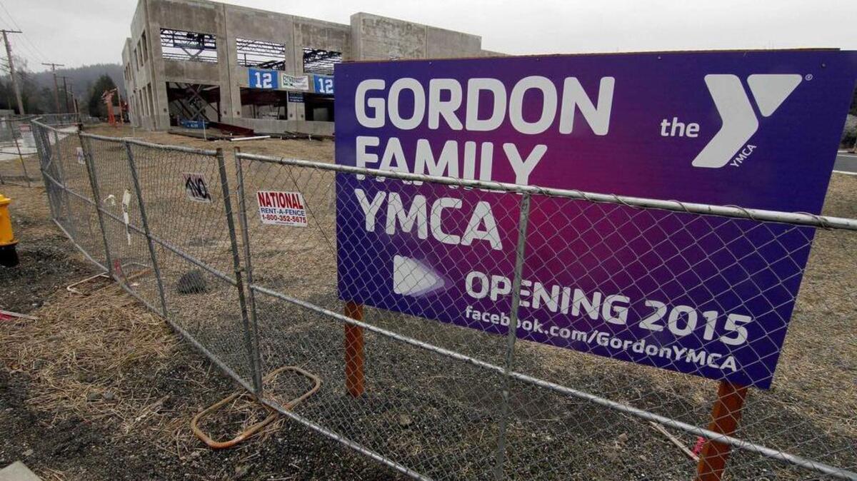 
The new Gordon Family YMCA, shown here in March, is scheduled to open Sept. 14.
