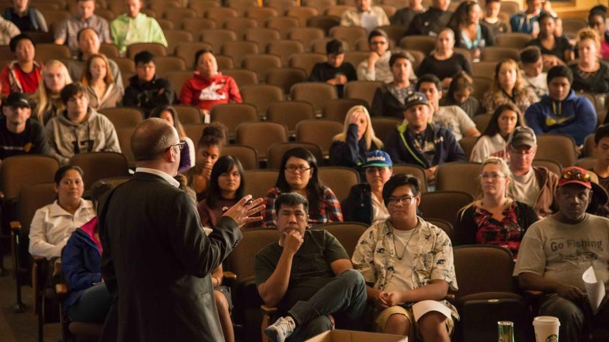 Parents and students met with Lincoln High School Principal Pat Erwin Tuesday night about what to expect in China.