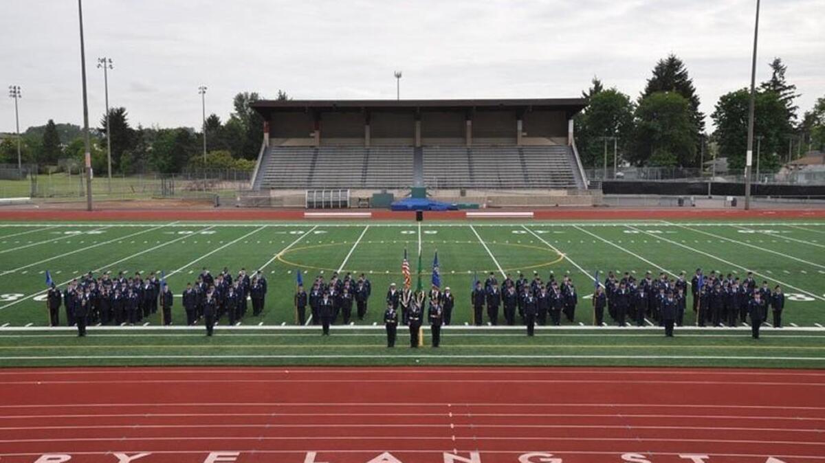 The Clover Park High School’s Junior ROTC recently received the Air Force JROTC Distinguished Unit with Merit Award.