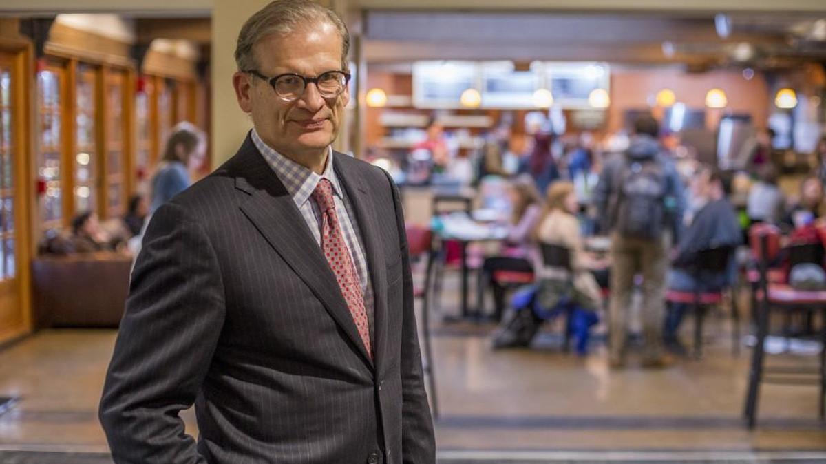 Former president of University of Puget Sound, Dr. Ronald Thomas, retired in 2016. Thomas was pictured on campus, March 9, 2016.