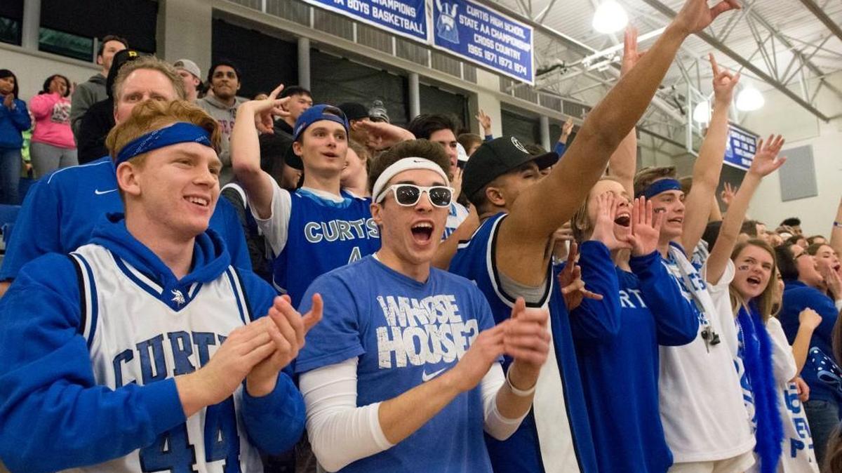 Curtis fans cheer on the boys basketball team in January. The University Place high school was ranked No. 1,469 nationally and 27th in the state by U.S. News & World Report.