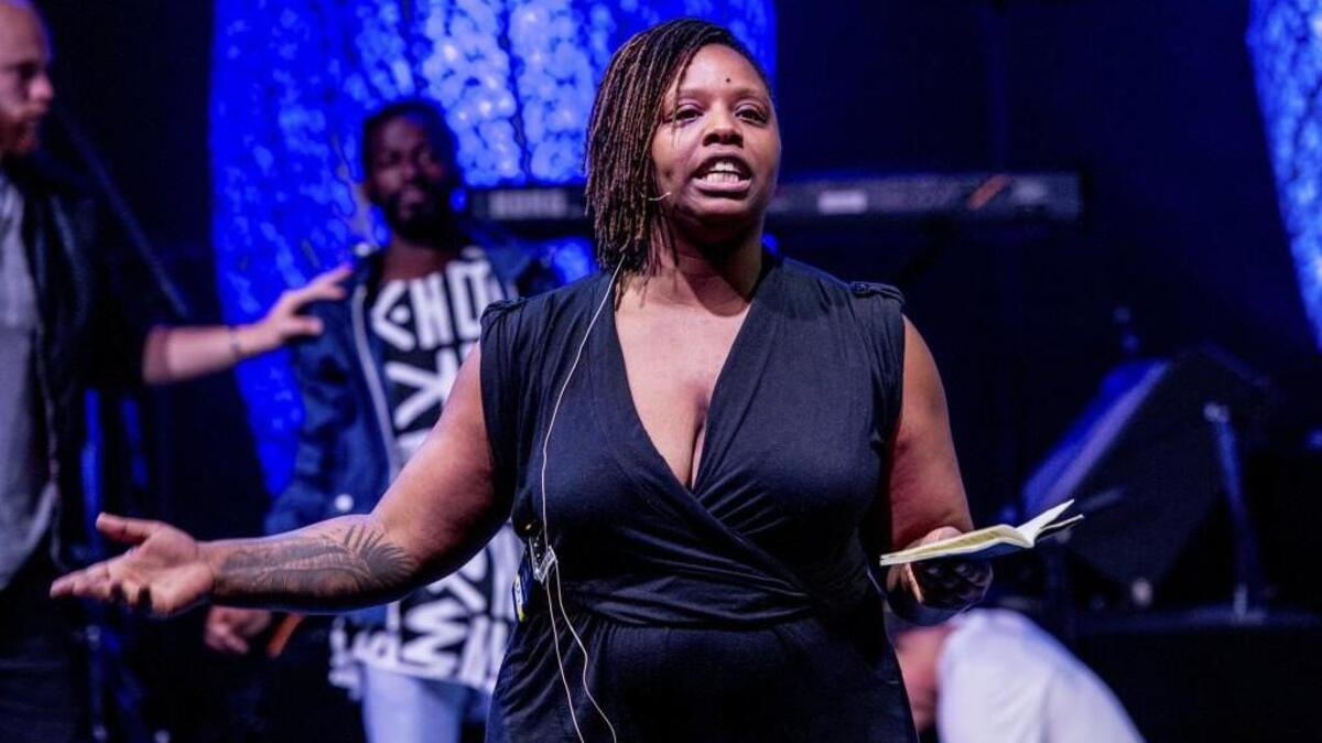 Patrisse Cullors speaks last month in Miami. On May 3, She will speak in Tacoma with Slate Magazine chief political correspondent Jamelle Bouie at the Pantages Theater.