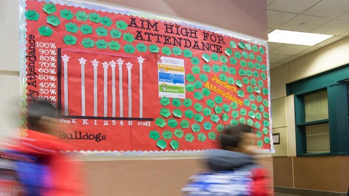 Manitou Park Elementary School, as part of a district-wide effort in Tacoma this year, has started sending "nudge letters" to parents of students missing too many classes. A recent report ranks Washington schools among the worst for absenteeism.
