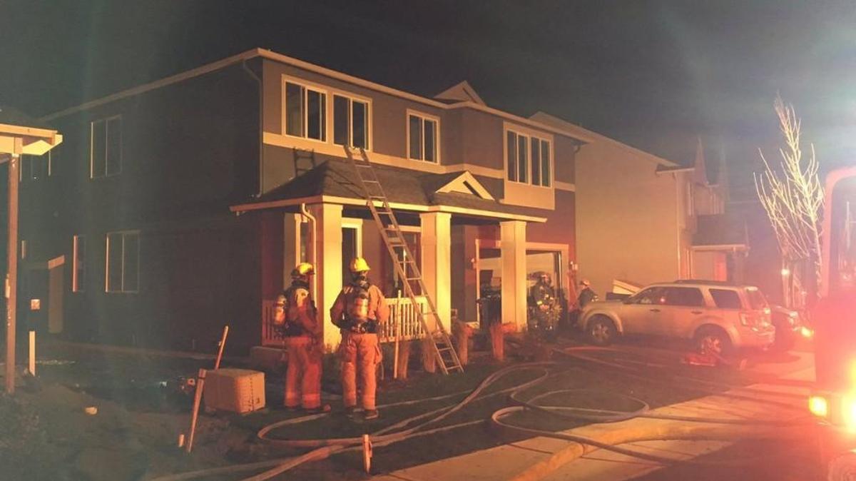 Fire damaged this home in the 10500 block of Sentinel Drive in Gig Harbor on Tuesday night.