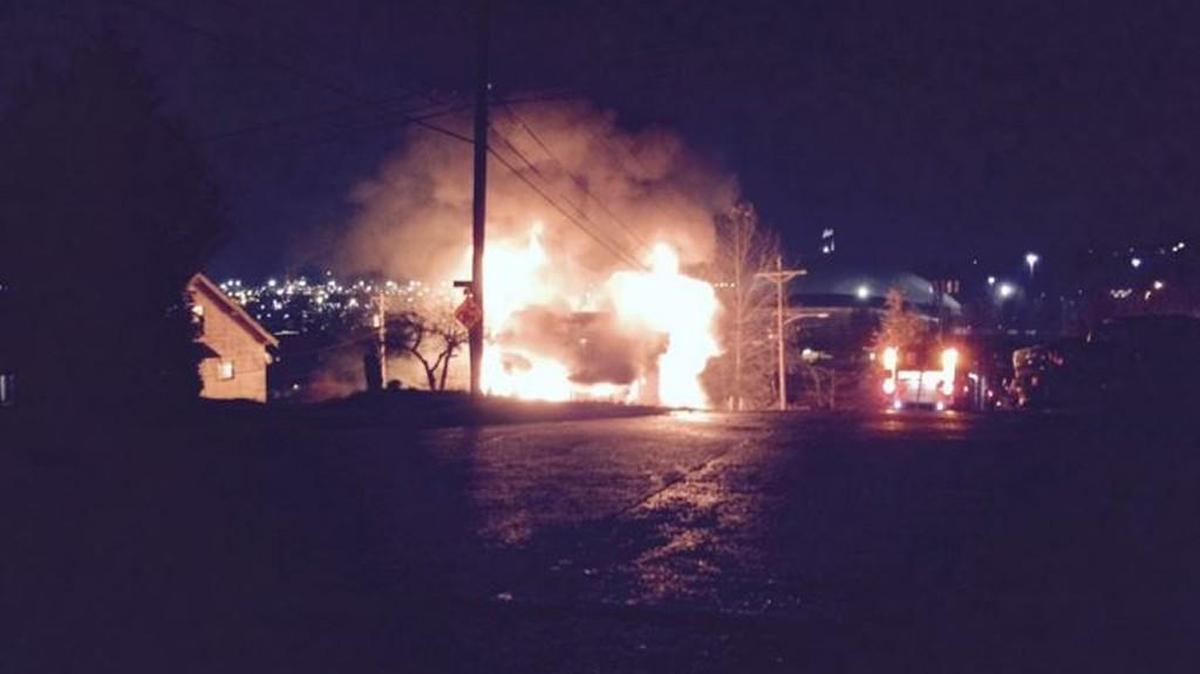 A vacant house in Tacoma burned on Wednesday night.