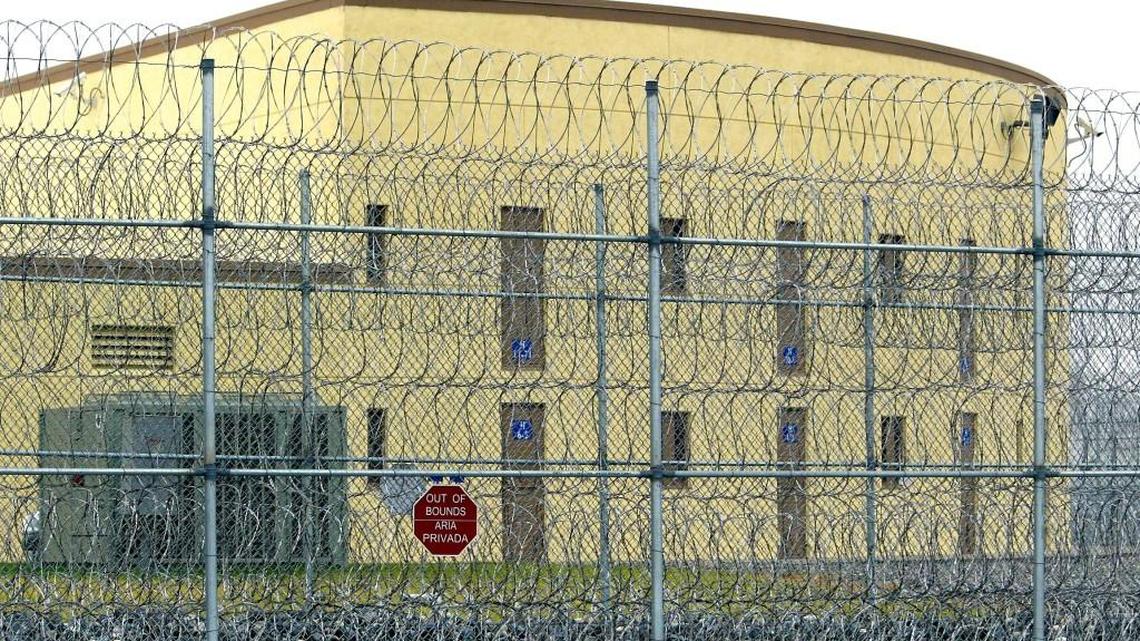 In this 2003 photo, curtains of razor wire surround the Intensive Management Unit at Washington State Penitentiary in Walla Walla. The unit houses death row inmates, problematic prisoners and those in protective custody. There is a bill being introduced during the 2018 legislative session to abolish the death penalty in Washington state.
