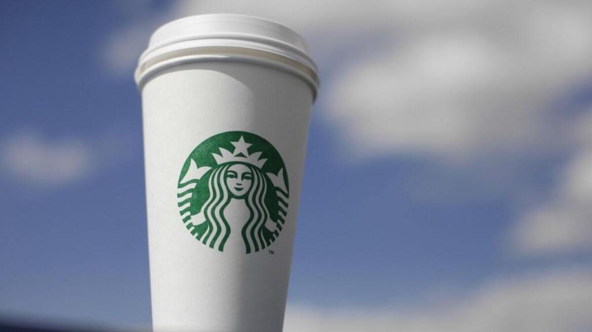 A Starbucks cup.