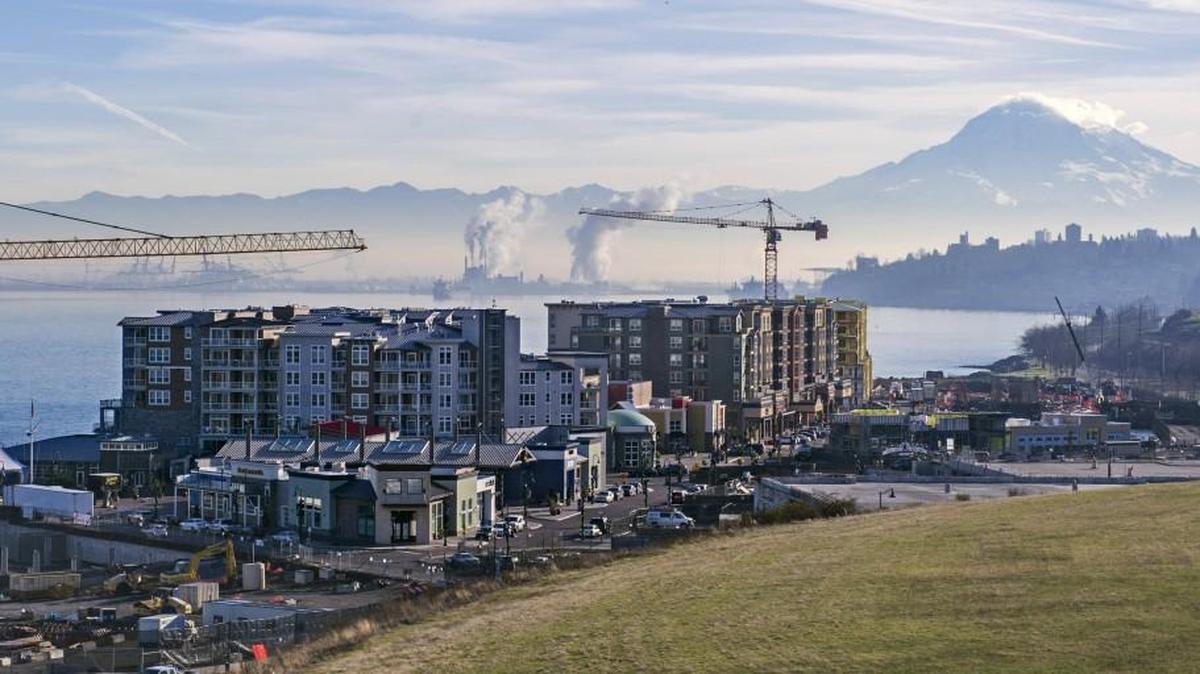 The Point Ruston development on the Commencement Bay waterfront, partly in Tacoma and partly in Ruston, January 3, 2018.