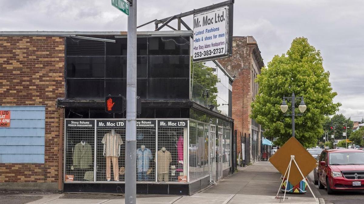 Mr. Mac Ltd., a men’s clothing store on Martin Luther King Jr. Way in Tacoma on July 13, 2017.