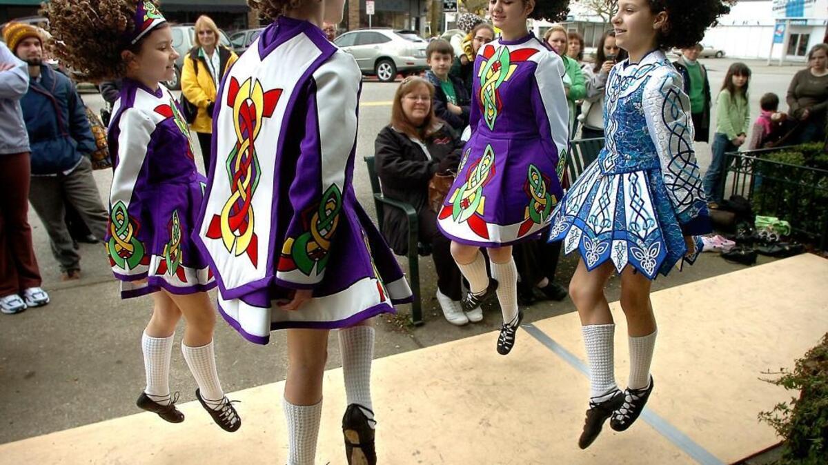Dancers from Scoil Rince Slieveloughane Irish Dance troupe are part of the entertainment at Saturday’s Celtic Highland Festival in Puyallup.