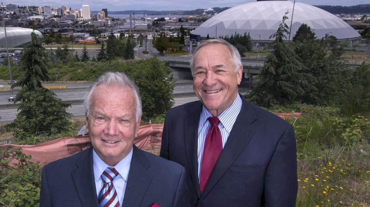 Weston Baughman, left, and Henry Schwerdtfeger, elders with the Jehovah's Witnesses, are eager to bring the faith group's annual convention to the Tacoma Dome. Witnesses have rented the Dome for their Western Washington conventions every year except 2014 since the facility opened in 1983.