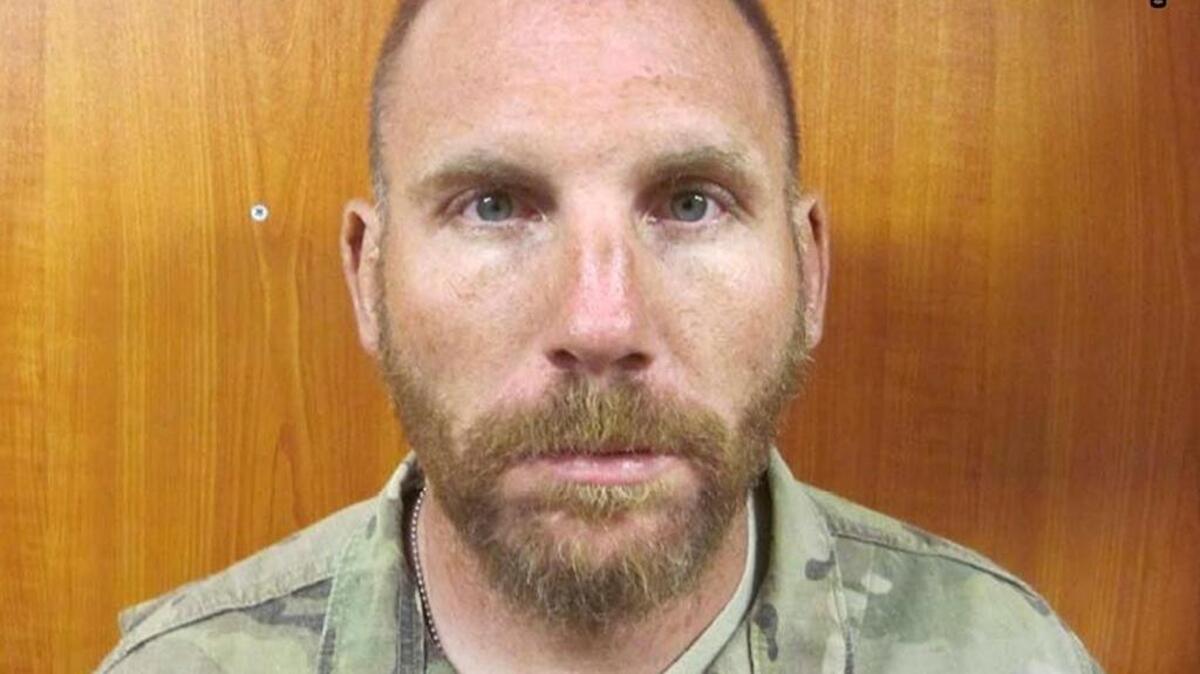 
A photo of Staff Sgt. Robert Bales taken the night of his attacks that killed 16 people in Afghanistan on March 11, 2012.
