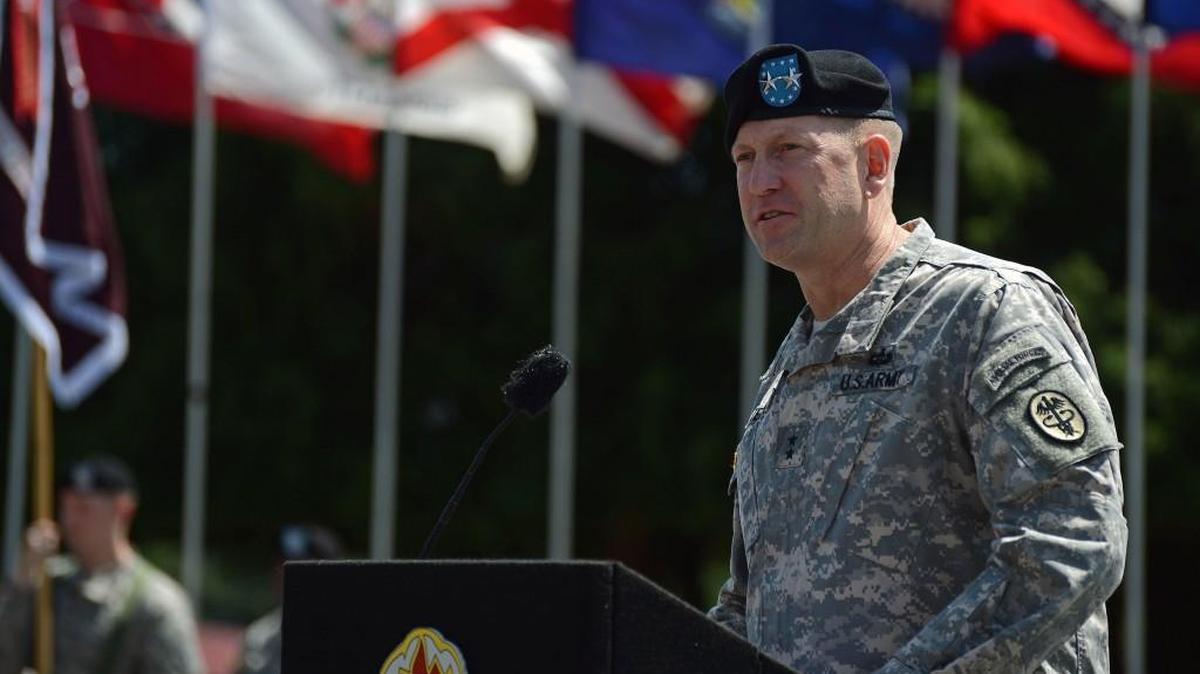 Maj. Gen. Thomas R. Tempel Jr. at a June 2015 ceremony.