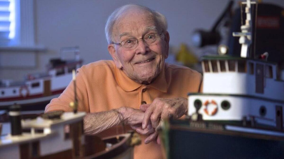 World War II Navy veteran John Hurst, 94, has spent nearly his entire life on the water. Today, the Olympian doesn’t get out on the water much, instead he carves miniatures of the boats he’s sailed on.