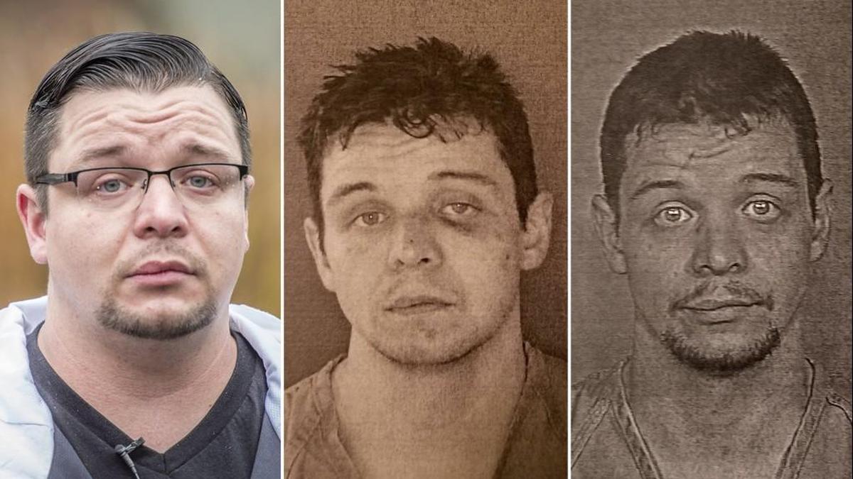 Noah Van Houten, 34, is in active recovery from opioid addiction. In the grip of his addiction, Van Houten said he committed crimes, was homeless, and betrayed everyone who would give him their trust. The first picture was taken in December 2017. The second is a booking picture Pierce County Jail in 2014. The third picture is his booking picture in 2015.