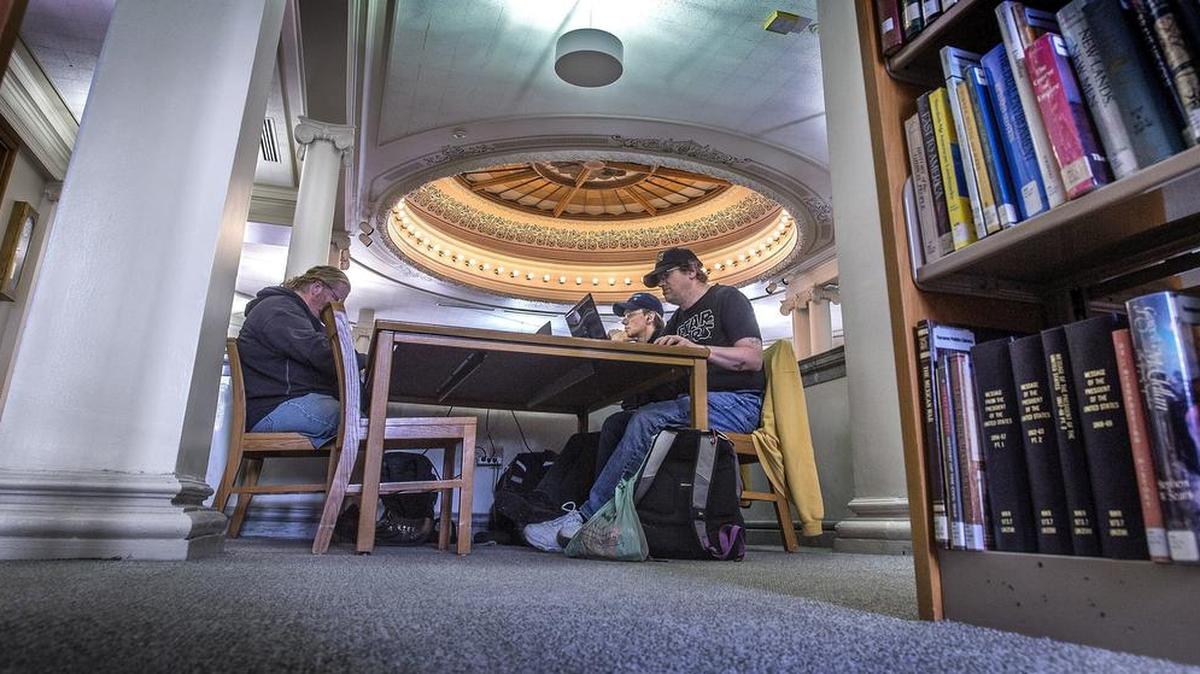 The Northwest Room at the main branch of the Tacoma Public Library was spared closure in the budget released last week by City Manager T.C. Broadnax.
