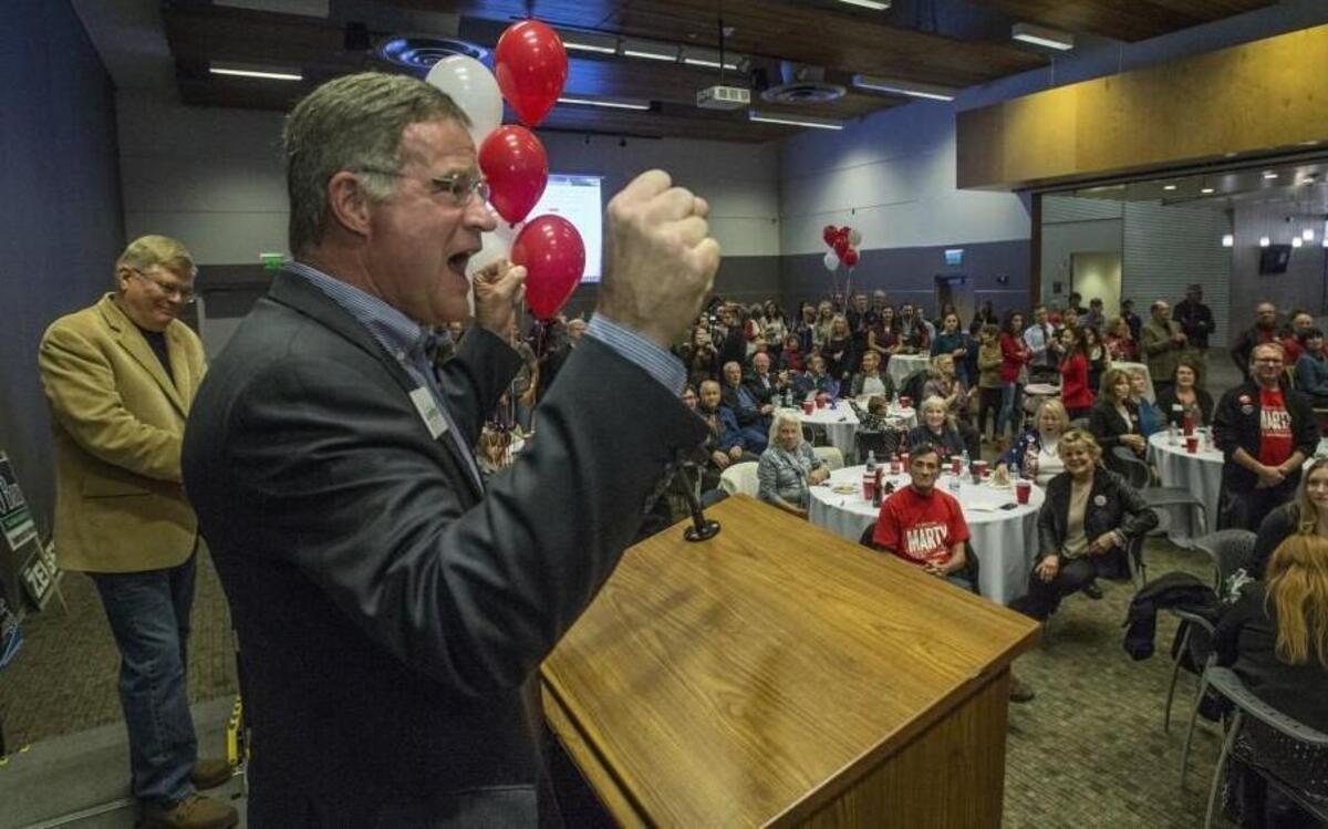 Pierce County Executive Bruce Dammeier, seen here on election night 2016, is bringing much-needed new ideas about dealing with the county’s behavioral-health crisis, writes News Tribune columnist Matt Driscoll.