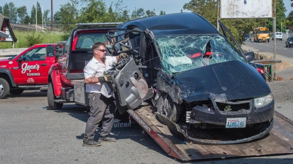 The driver of one vehicle needed extrication by firefighters following a head-on car wreck Tuesday in Parkland.