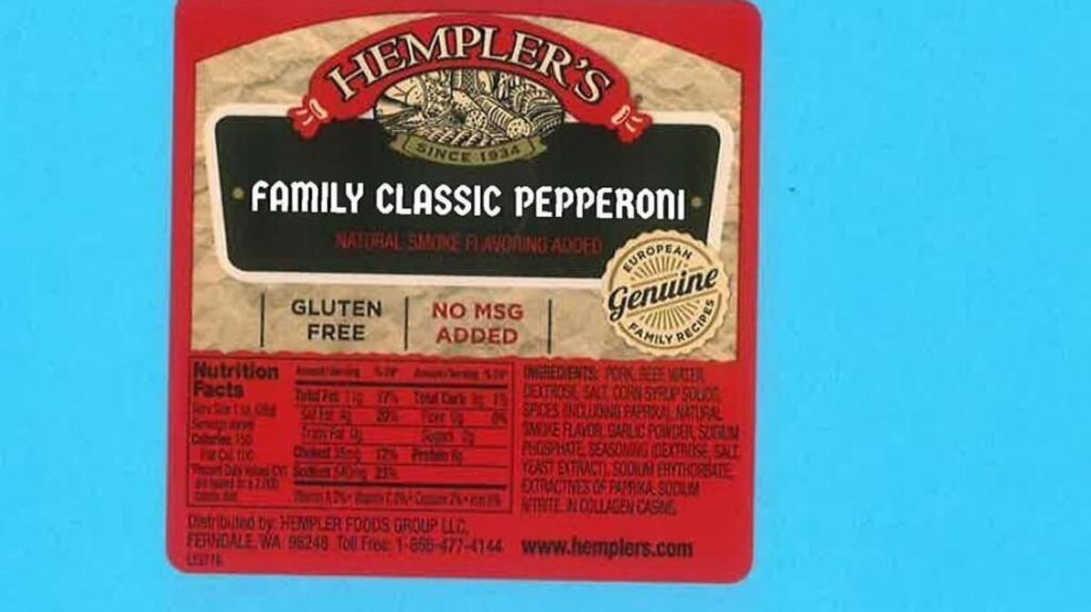 A Ferndale company is recalling more than 4,000 pounds of pepperoni sticks after customers found pieces of metal in the snacks, according to the United States Department of Agriculture.