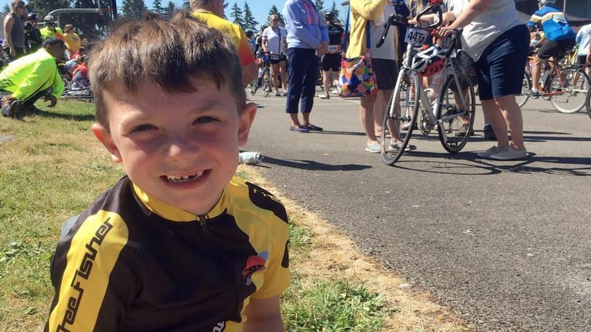Ryder Murphy, 7, shown during the STP Bicycle Classic.