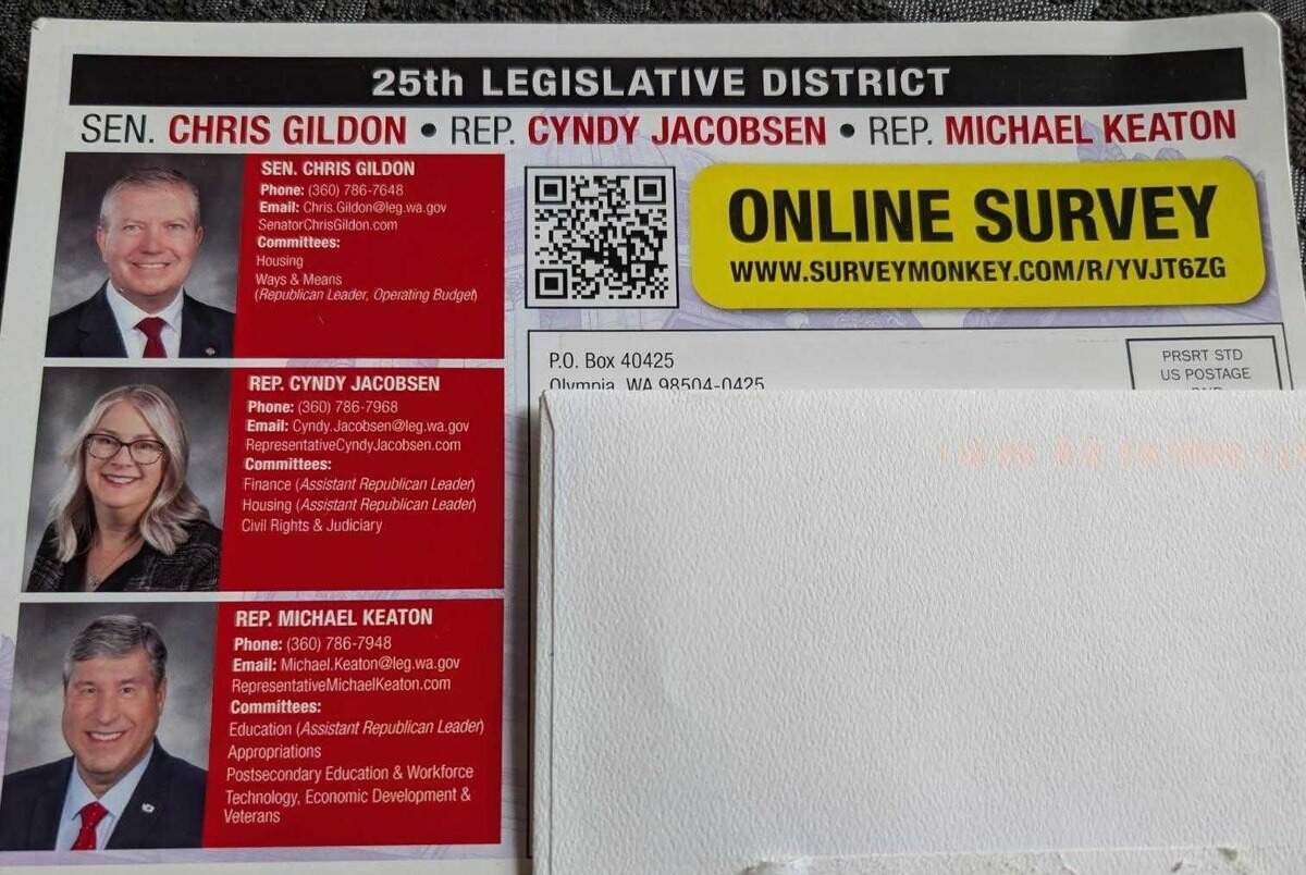 State lawmakers in East Pierce County sent a survey to residents of the 25th Legislative District ahead of the 2026 legislative session.