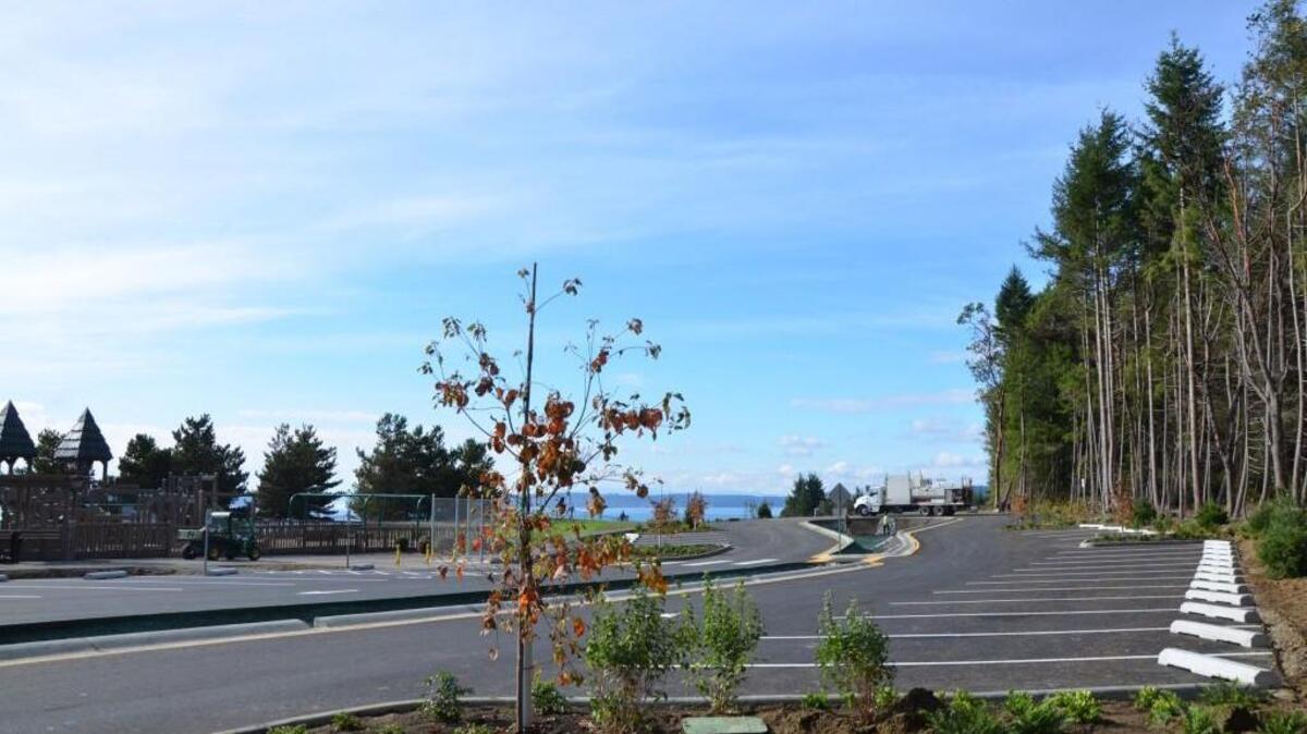 The newly expanded North Meadow parking lot at Chambers Creek Regional Park added 50 parking spaces. The new lot more than doubles the parking at the site’s northern border.