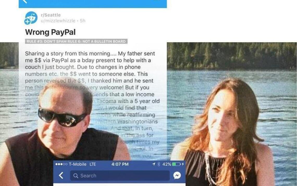 He received her $1,200 birthday gift by mistake. What he did next inspired others