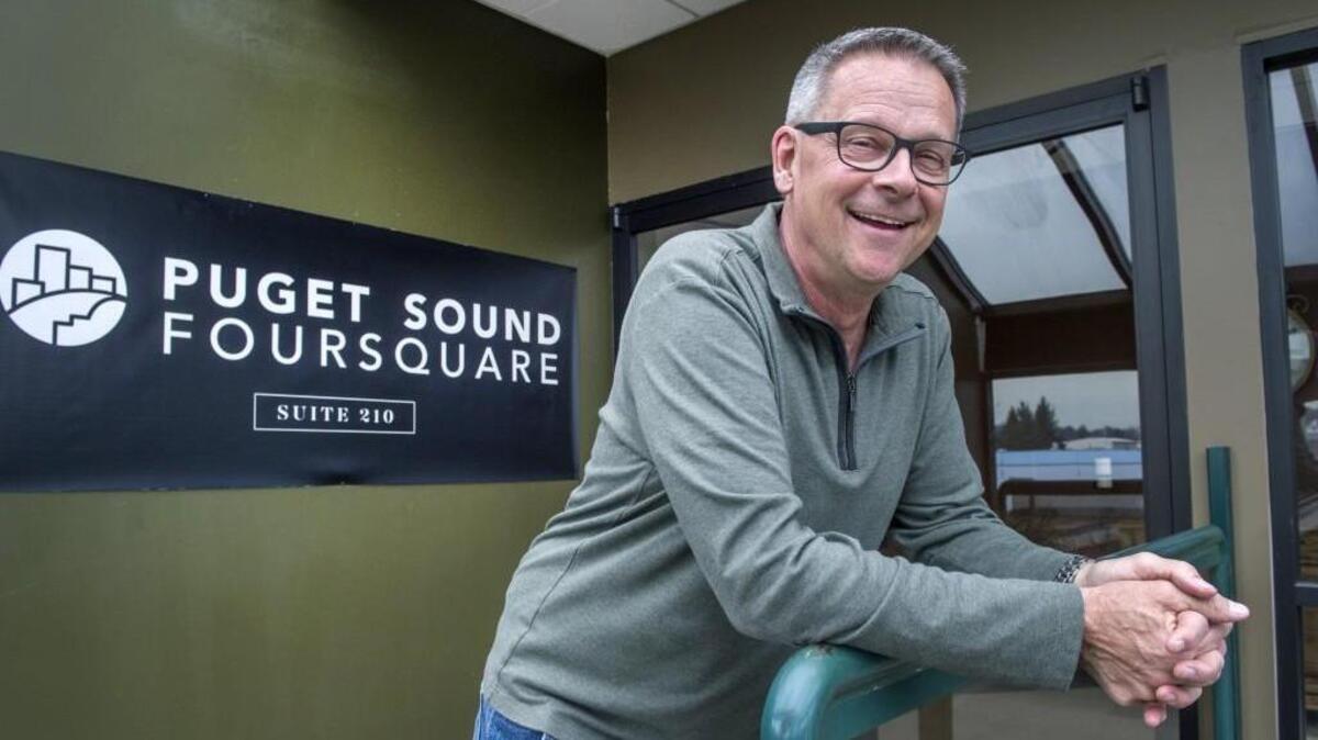 Rev. Dave Veach says he's proud of his son Chad's ministerial work. Rev. Chad’s Zoe Church is one of the newest in a wave of youth-oriented evangelical churches making their homes in Los Angeles. "It's a social phenomenon. He's reaching a younger audience that most churches could never reach previously.” Dave, photographed at the Puget Sound Foursquare offices in Tacoma, is district supervisor for over 200 Foursquare churches in the Northwest. Photo taken on Wednesday, March 21 2018.