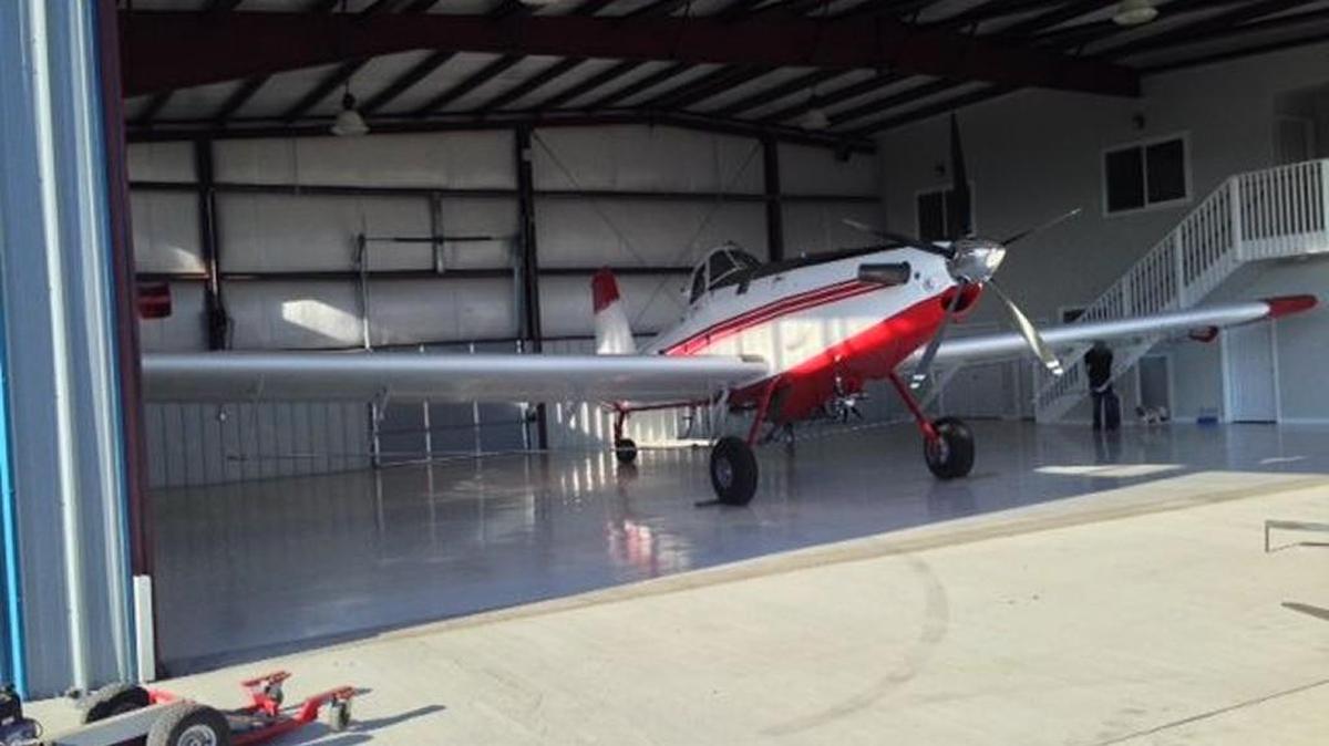 This Air Tractor 802 from Columbia Basin Helicopter is set to be used Saturday to spray the Btk pesticide for gypsy moths in the South Sound.