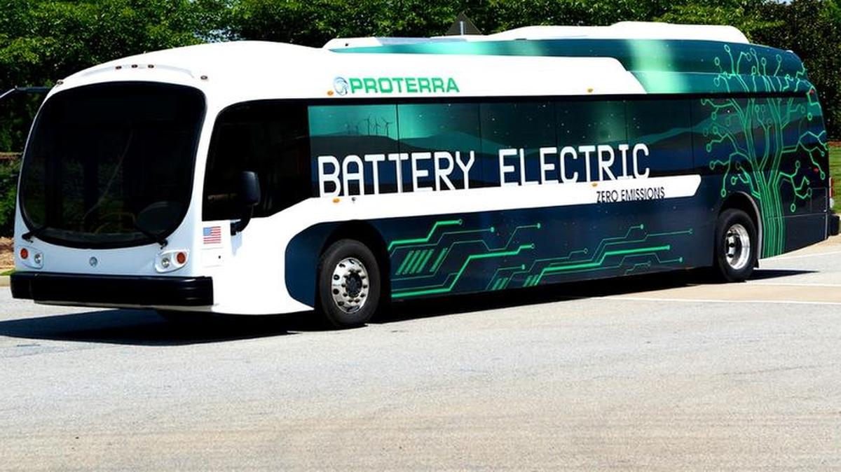 Pierce Transit will use federal money to help buy two all-electric buses like the one shown here.