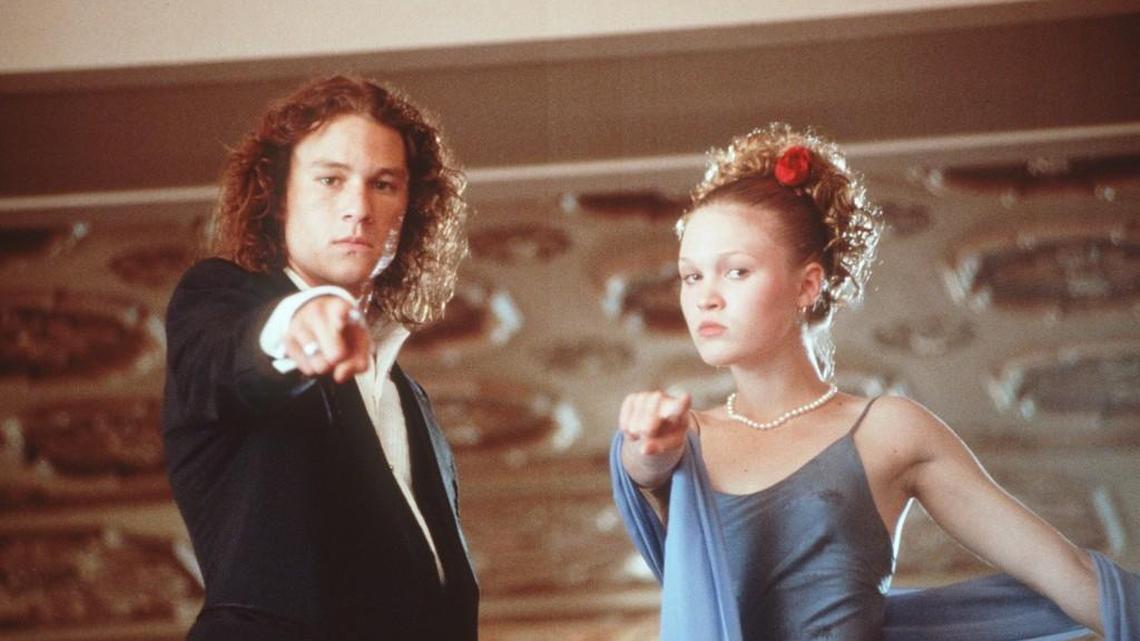 “10 Things I Hate About You” starred Heath Ledger and Julia Stiles.