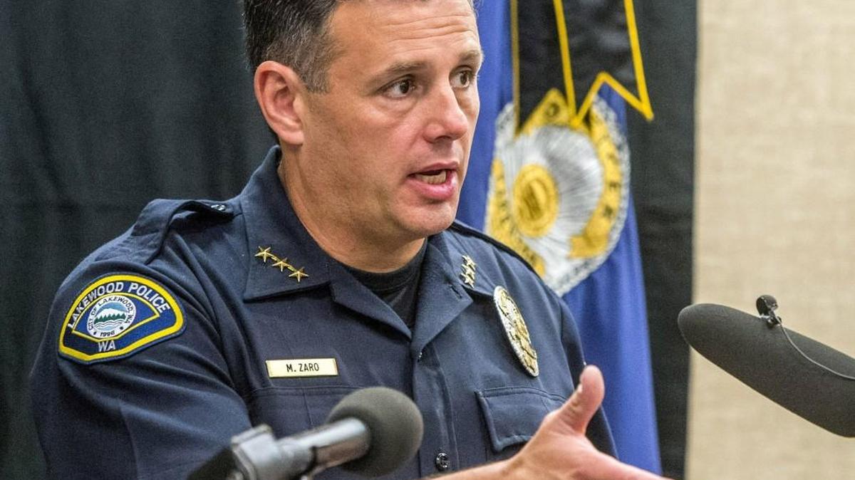 Lakewood Police Chief Mike Zaro, leader of a SWAT operation that ended in the death of Leonard Thomas in 2013.