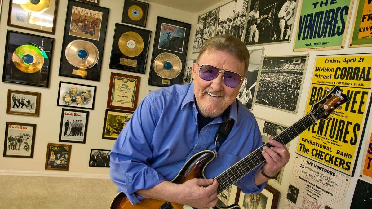 Don Wilson, co-founder of rock legends The Ventures, pictured in 2008, on the eve of the band’s induction into the Rock and Roll Hall of Fame. Peter Haley / The News Tribune