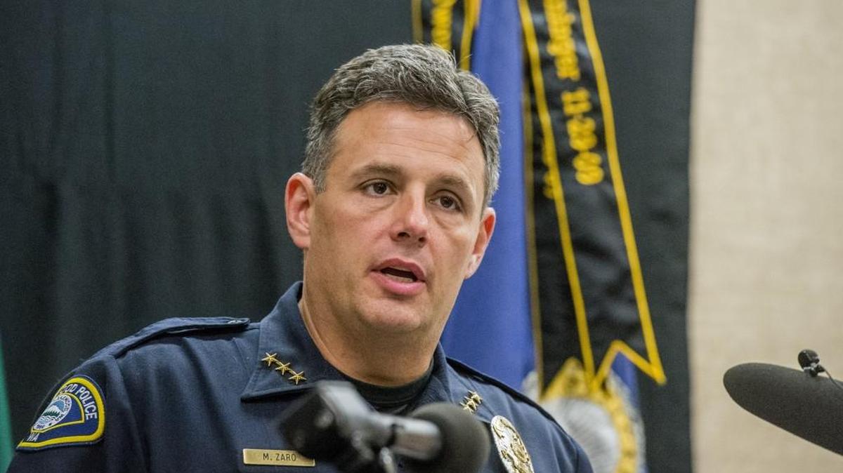 Mike Zaro was sworn in as the chief of police in Lakewood in 2015. He will retire next year.