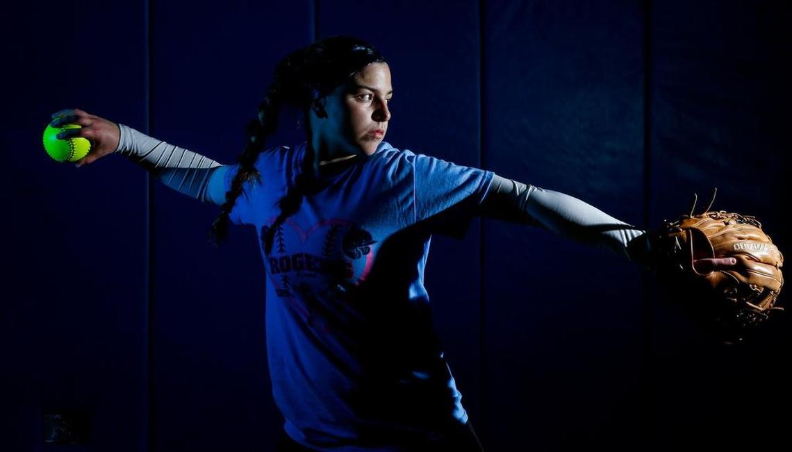 Rogers’ Raigan Barrett photographed in Puyallup, Wash., on Thursday, March 9, 2017.