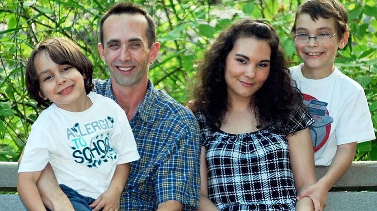 Anthony Fuentes is pictured here with his wife Kassi and sons, Kaleb and Elijah. Anthony Fuentes drowned in Lake Kapowsin on Sunday.