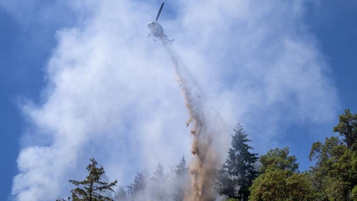 What’s that smoke by the Tacoma Narrows Airport? Crews fighting fire