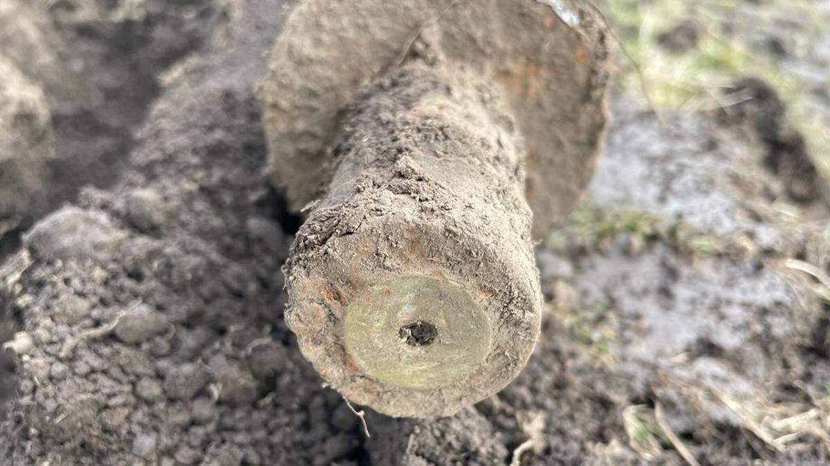 They were found during construction at Pearson Field, a municipal airport, police said.