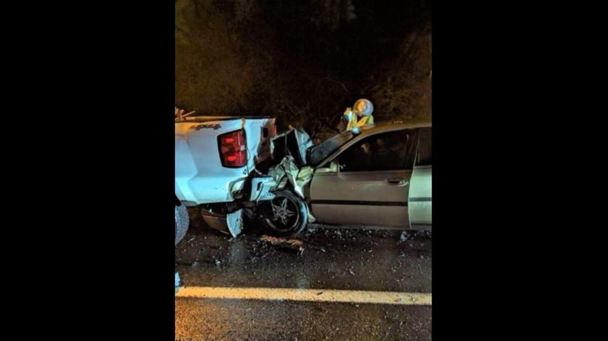 Workers were preparing to fill potholes Jan. 21 along I-5 in Vancouver, Washington, when a 33-year-old woman slammed into a work truck, officials said. Six workers were sent to the hospital.