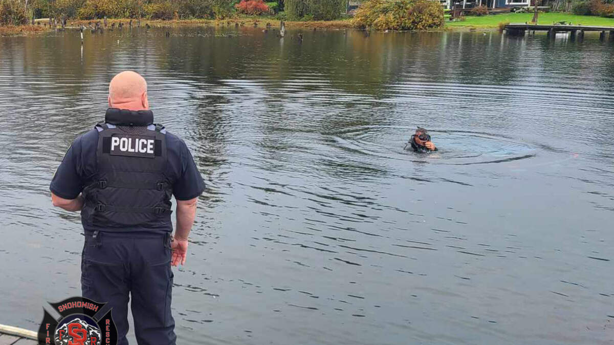 A woman was rescued from Lake Stevens in Washington.