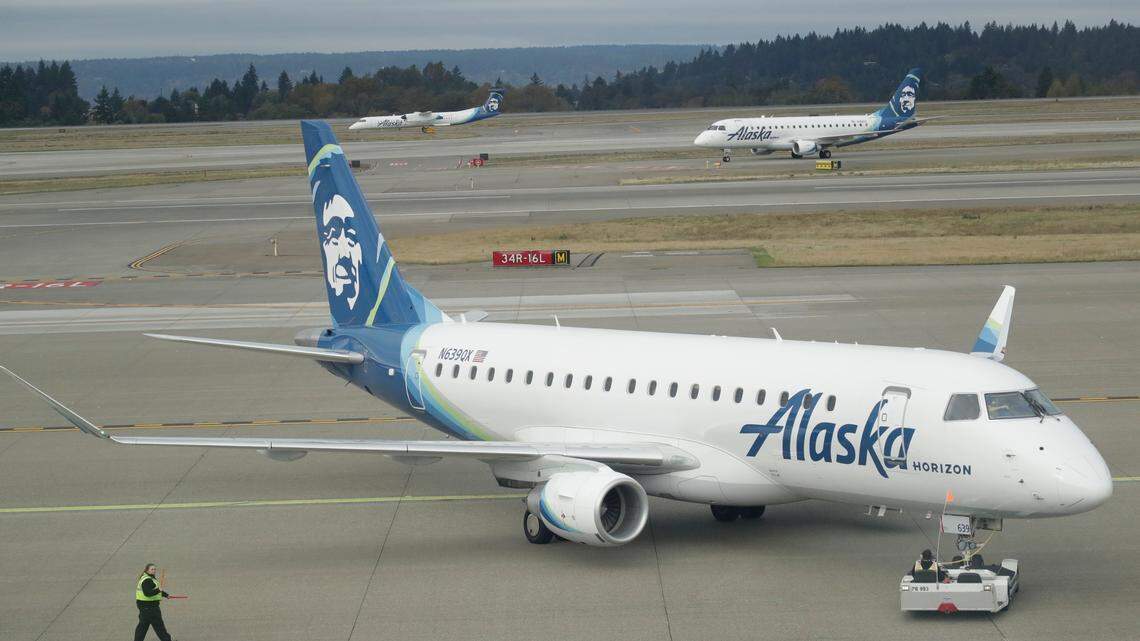 A 44-year-old off-duty pilot is accused of disturbing the cockpit of a Horizon Air plane Oct. 23, officials said.