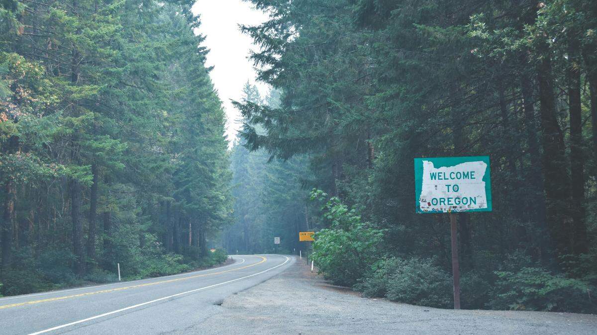 File photo of a road in Oregon. Spike strips and wires are reported on Oregon forest roads, officials said.