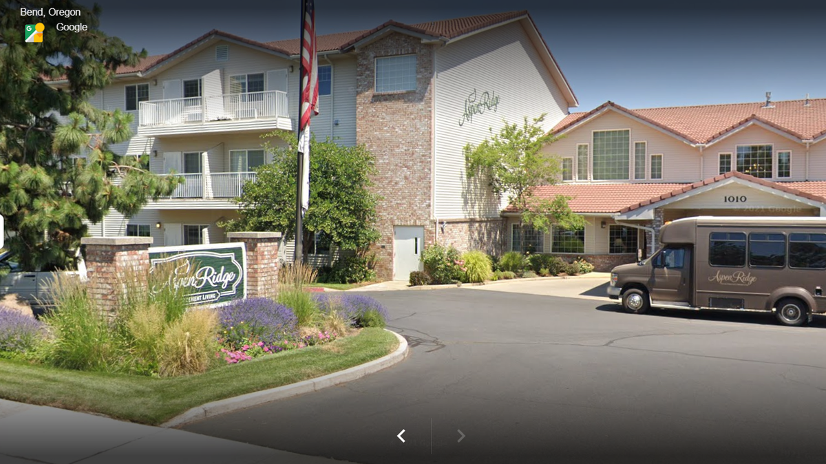 Aspen Ridge Memory Care in Bend, Oregon, is pictured. The facility is no longer allowed to accept new residents as it is monitored by health officials.