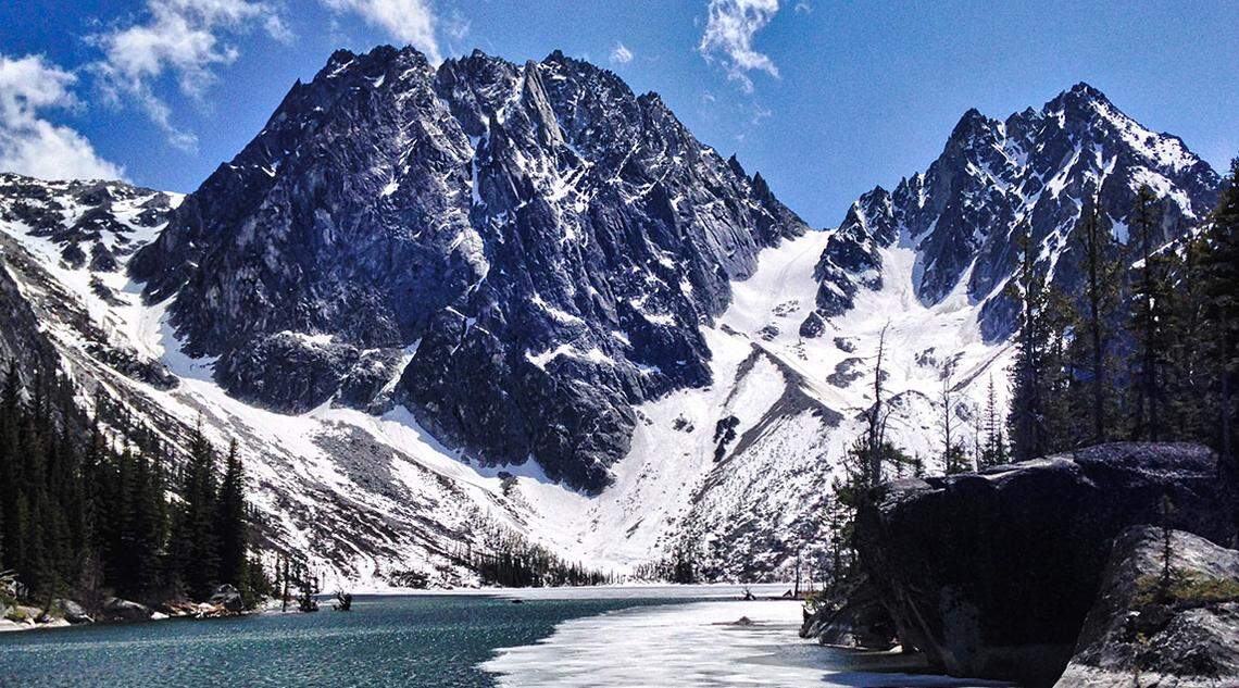 The Enchantments are in the Alpine Lakes Wilderness in the Cascade Range near Leavenworth. 