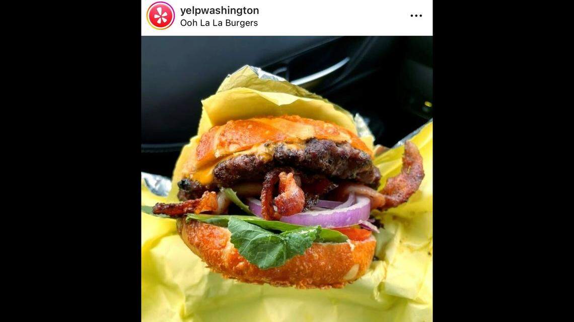 Ooh Lala Burgers ranked as No. 1 in Washington state, Yelp said.