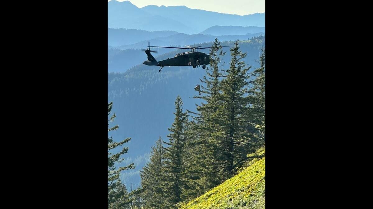 Rescuers found a hiker unconscious and unresponsive on May 10 after they fell hundreds of feet down a hillside near the summit of Dog Mountain, deputies said.