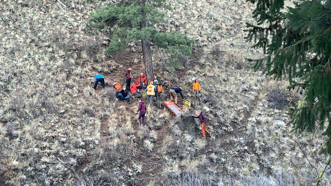 An elk hunter called for help after breaking his ankle Oct. 28 in Joe Watt Canyon near Ellensburg, Washington, deputies said.