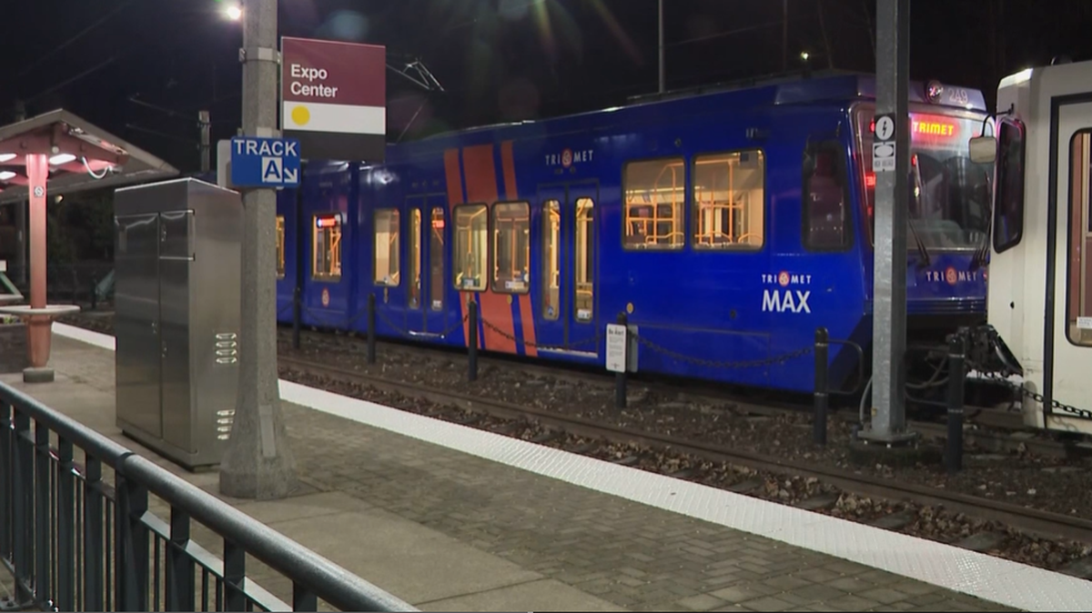 A man died at a TriMet MAX light trail station in Portland, Oregon.
