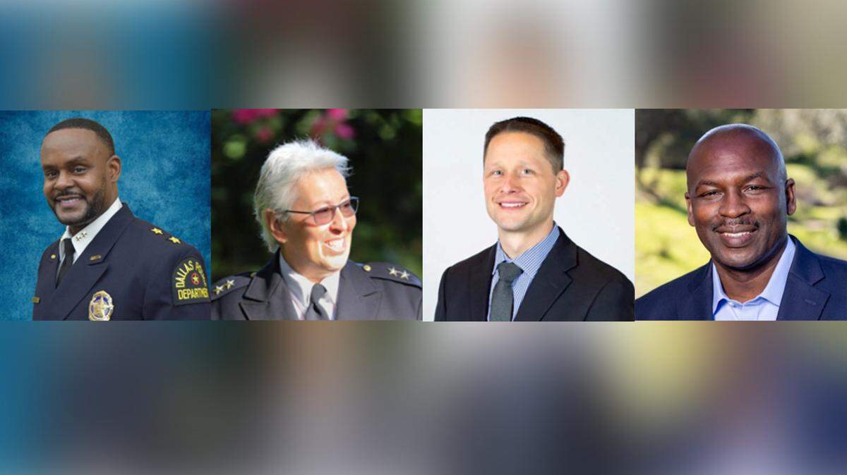 From left: Avery L. Moore, Kathy A. McAlpine, Sean Case and Michael D. Carroll