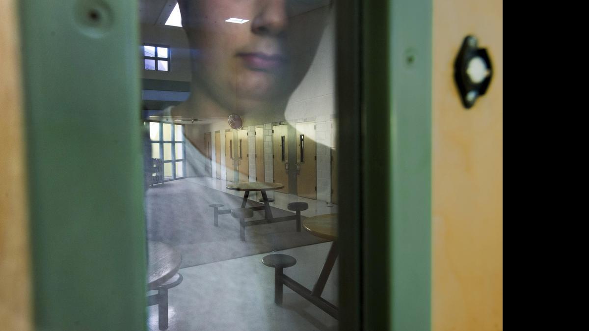 
A juvenile waits in his cell during a routine lockdown at Remann Hall in Tacoma, April 3, 2015. Washington detains youth for noncriminal offenses, such as skipping school or running away, more often than any other state in the nation – and those youth are generally not separated from criminal offenders.
